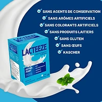 Lacteeze Extra-Fort Enzyme de lactase 100 comprimés