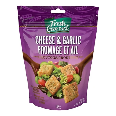 Fresh Gourmet Cheese & Garlic Premium Croutons, 142 g