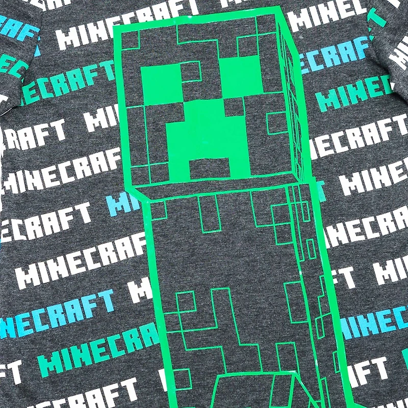 T-shirt à manches courtes Minecraft Creeper pour garçon