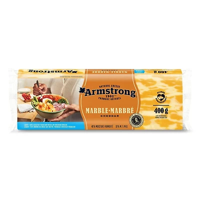 Armstrong Fromage Cheddar marbré léger 400 g