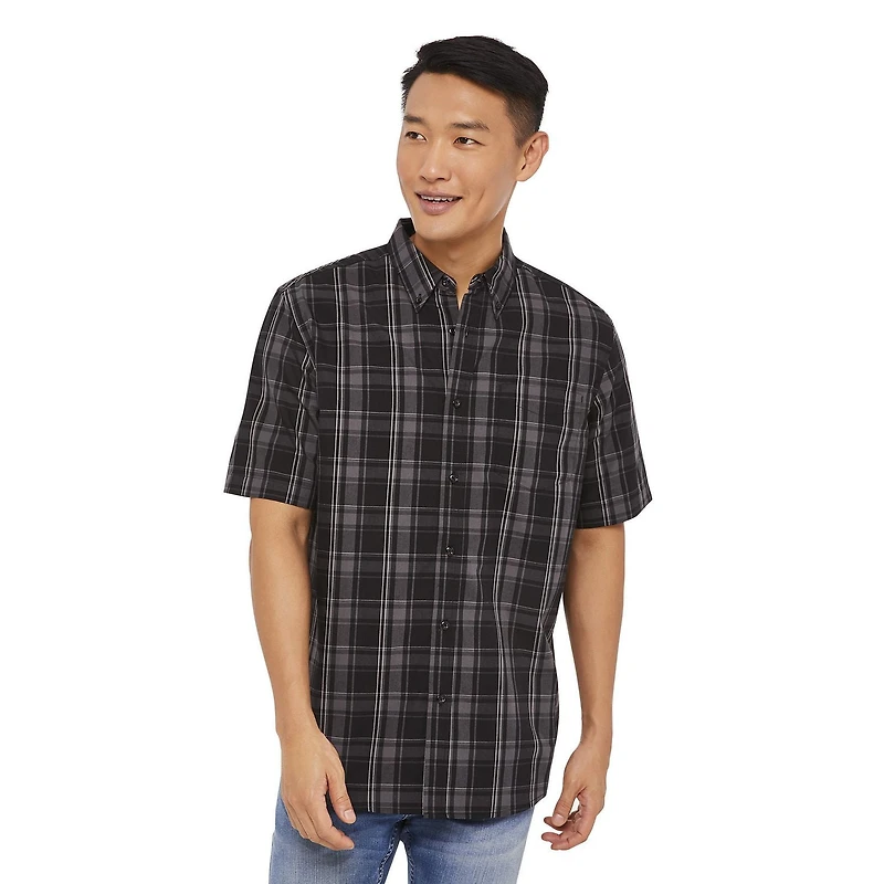 George Men's Plus short Sleeve Woven Shirt