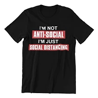 Anti-Social Men's Short Sleeve Crew neck Tee-Shirt