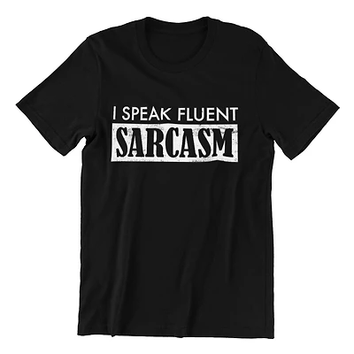 Speak Fluent Sarcasm Men's Short Sleeve Crew Neck Tee-Shirt