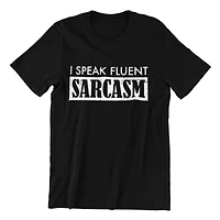 Speak Fluent Sarcasm Men's Short Sleeve Crew Neck Tee-Shirt