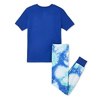 George Boys' Sibling Jersey Pajamas 2-Piece Set