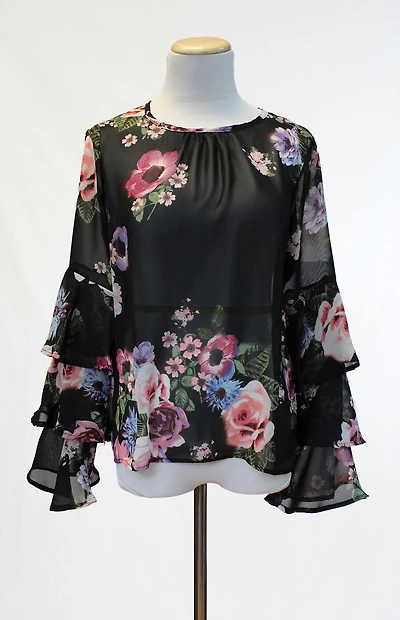 Style Therapy  blouse à ouverture au dos et manches étagées