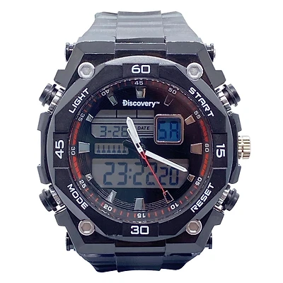 Montre analogique et numérique multifonction Discovery pour hommes