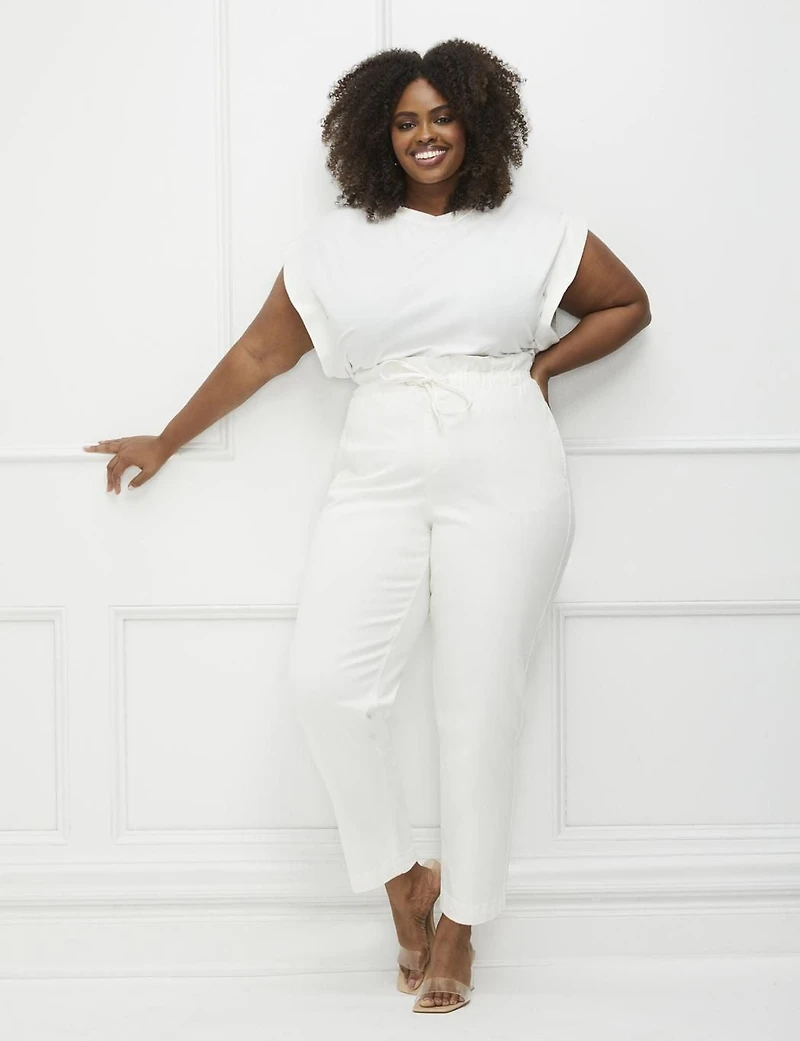 ELOQUII Elements Tee-shirt à Manches Coupées