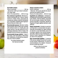 Webber Naturals® Calcium Vitamin D3, 500 mg/200 IU, 275 Tablets, BONUS!