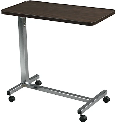 Table de lit à plateau non inclinable chrome de Drive Medcial