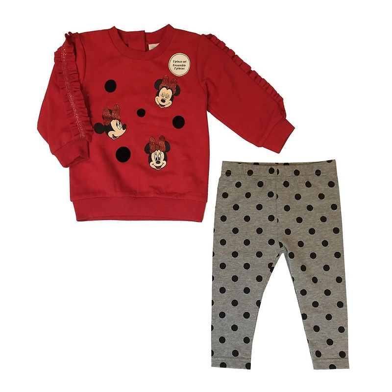 Disney, Minnie Mousse, pour filles, ensemble legging 2pcs