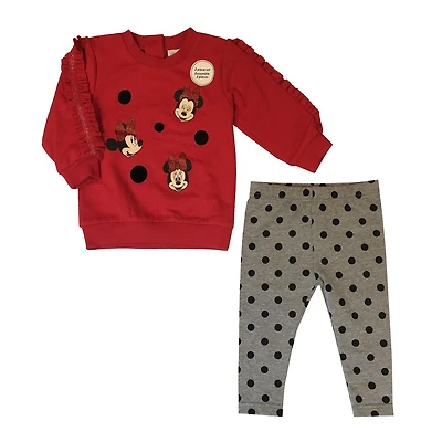 Disney, Minnie Mousse, pour filles, ensemble legging 2pcs