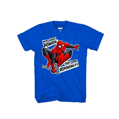 T-shirt Marvel Spiderman Rock The Web pour garçon