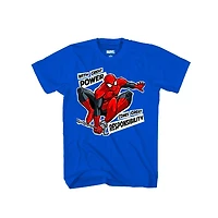T-shirt Marvel Spiderman Rock The Web pour garçon