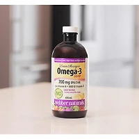 Webber Naturals® Lemon Meringue Liquid Omega-3 plus Vitamins A + 1000 IU Vitamin D, 700 mg EPA/DHA