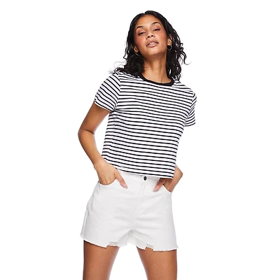 T-shirt raccourci George pour femmes