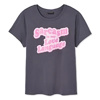 The Pink Closet Women's Plus Crew Neckline Tee
