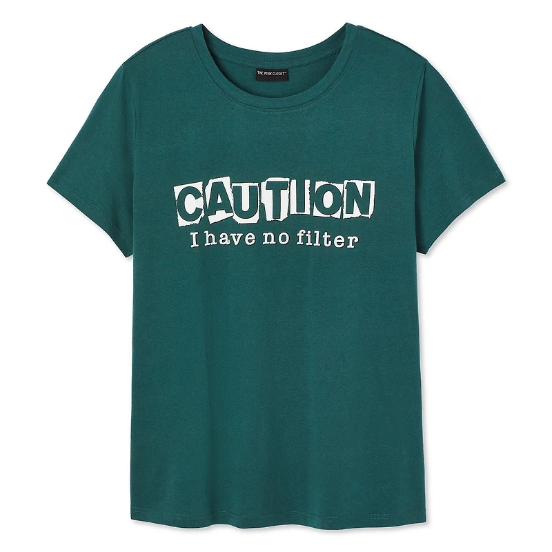The Pink Closet Women's Plus Crew Neckline Tee