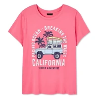 The Pink Closet Women's Plus Crew Neckline Tee