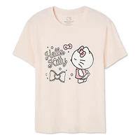 Hello Kitty Women's Boyfriend Crew Neckline Tee