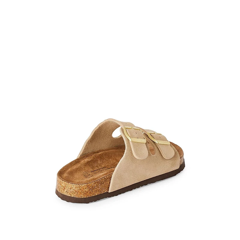 Time and Tru Women's Double Buckled Sandals