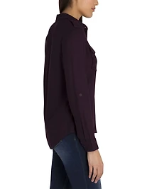 Jordache Women's Utility Denim Shirt