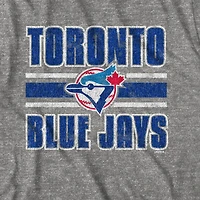 MLB Toronto Blue Jays Mens Retro Stripe Short Sleeve Crew *On-Line Exclusive