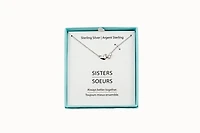 Luxury Designs Inspiration argent sterling collier soeurs