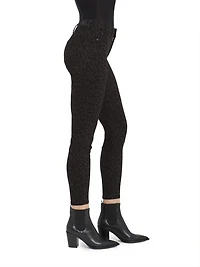 Leggings à la cheville haute taille Jordache pour femme
