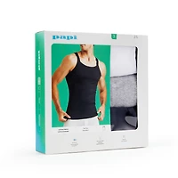 PAPI 3-Pack square neck tank tops