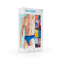 PAPI Men's Microfiber Low-Rise Briefs, Pack of 5