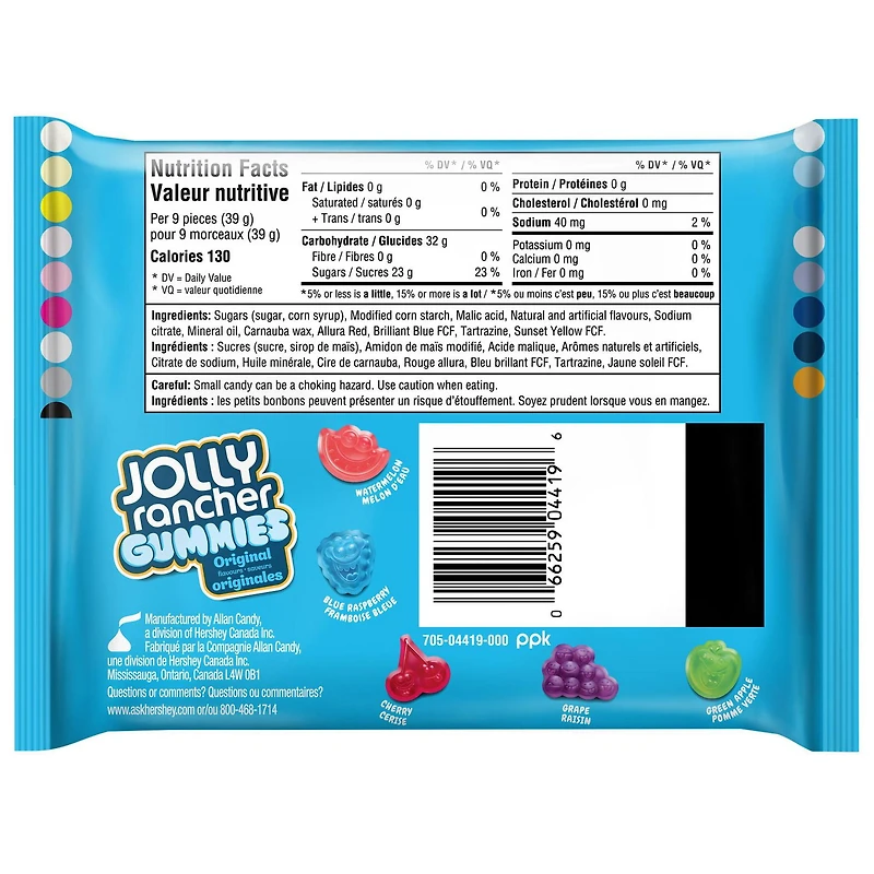 JOLLY RANCHER GUMMIES Original King Size, 96g