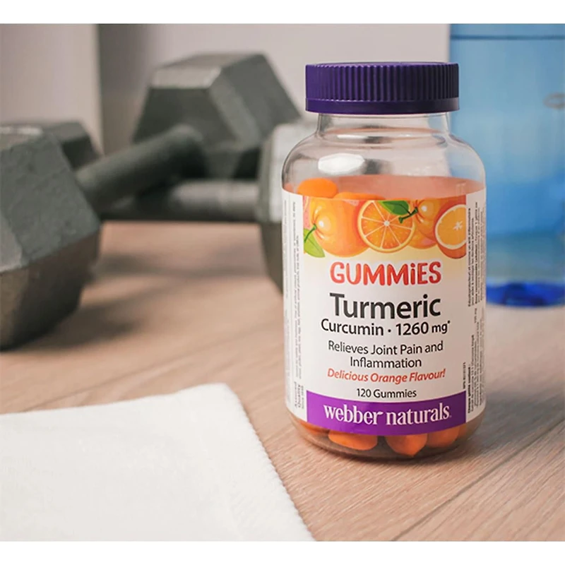 Webber Naturals Curcumine de Curcuma 1260 mg 120 Gelifies