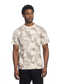 T-shirt graphique à manches courtes Parallels AOP de Reebok pour homme Tailles S-2XL