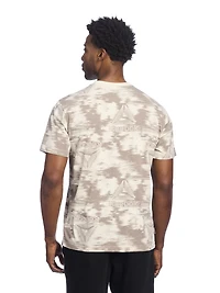 T-shirt graphique à manches courtes Parallels AOP de Reebok pour homme Tailles S-2XL