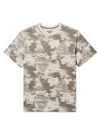 T-shirt graphique à manches courtes Parallels AOP de Reebok pour homme Tailles S-2XL