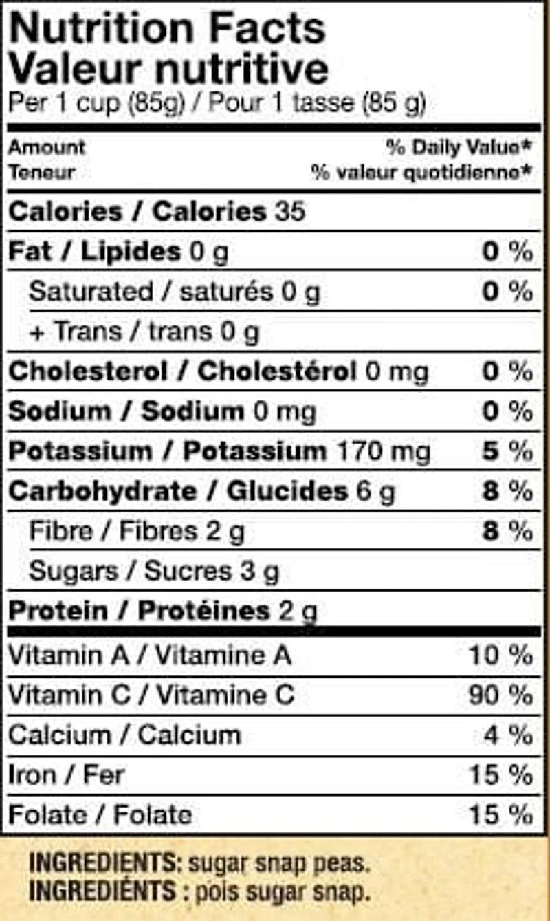 Pois sucrés sans-fil Family Favourites de Mann's 15 oz