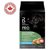 Pure Balance Pro+ Gestion de Poids, Recette Poulet et Avoine Nourriture Sèche pour Chien 100 g, 3,5 kg, 7 kg