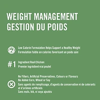Pure Balance Pro+ Gestion de Poids, Recette Poulet et Avoine Nourriture Sèche pour Chien 100 g, 3,5 kg, 7 kg