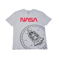 NASA T-shirt à manches longues avec boussole pour homme