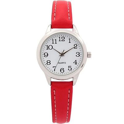 Ladies Red Strap Watch