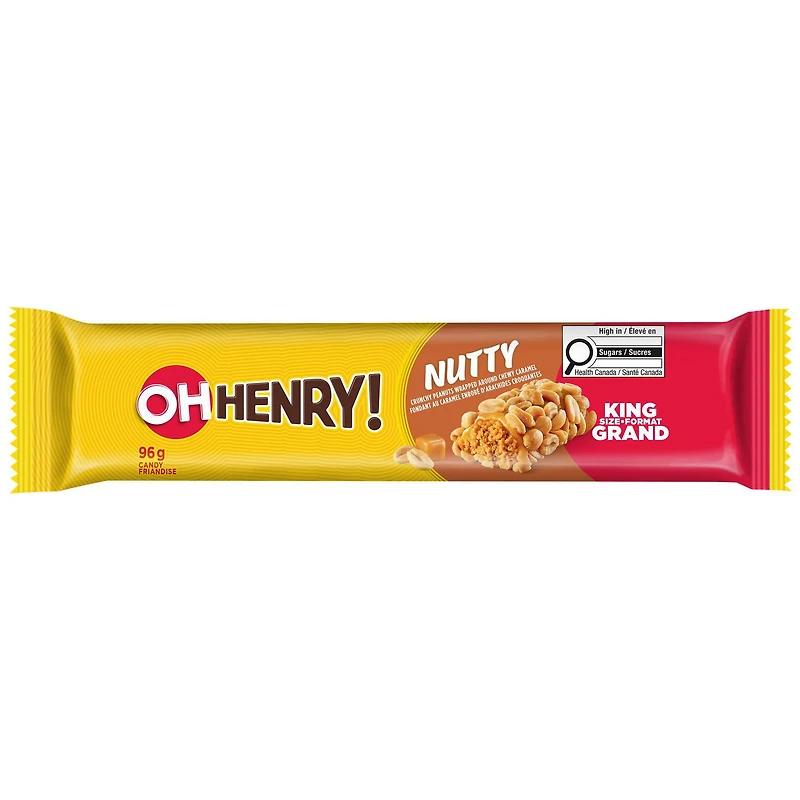OH HENRY! NUTTY King Size 96g, OH HENRY! NUTTY King Size