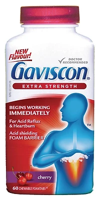 Gaviscon Extra-Fort Foamtabs À Croquer Cerise