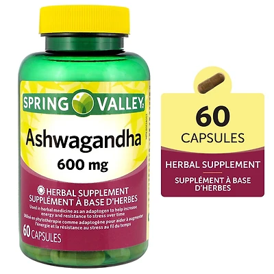 Spring Valley Ashwagandha Extract 600mg, Unisex