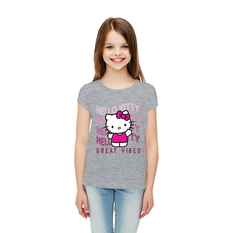 Girls Hello Kitty Short Sleeve T-Shirt