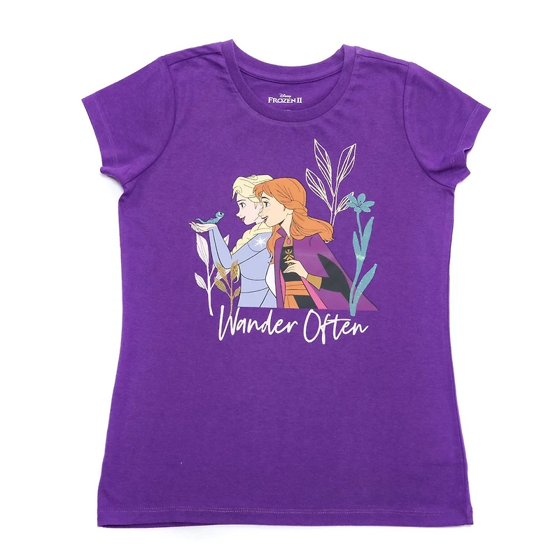 T-shirt à manches courtes Disney La Reine des neiges 2 pour fille