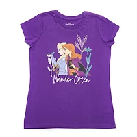 T-shirt à manches courtes Disney La Reine des neiges 2 pour fille