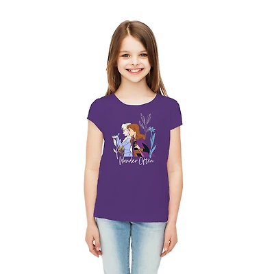T-shirt à manches courtes Disney La Reine des neiges 2 pour fille