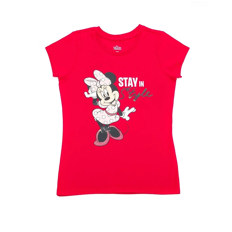 T-shirt à manches courtes Disney Stay In Style pour fille