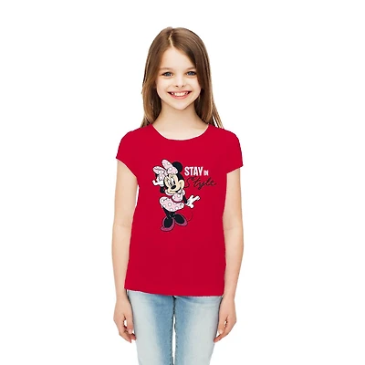 T-shirt à manches courtes Disney Stay In Style pour fille